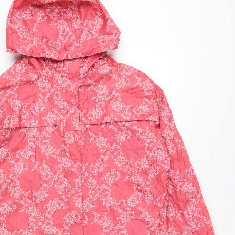 Gelert Women’s Pink UK 12 Floral Hooded Waterproof Rain Jacket