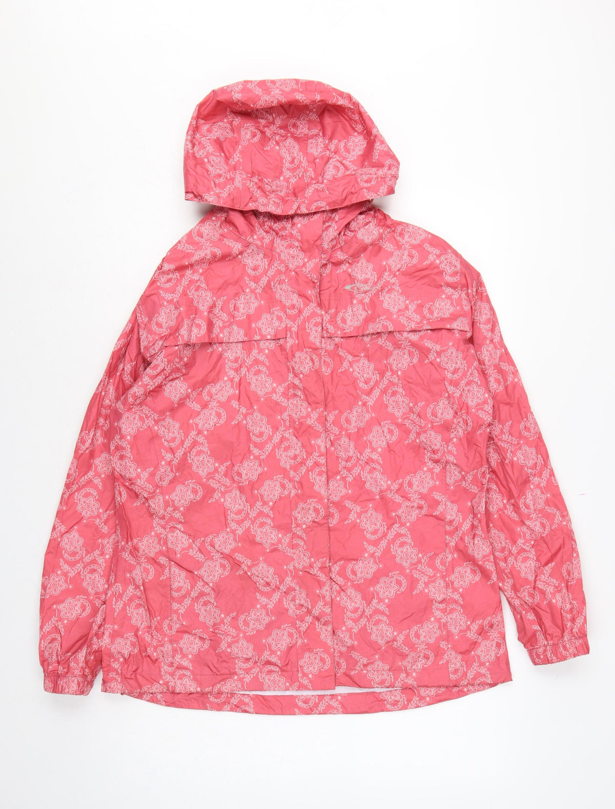 Gelert Women’s Pink UK 12 Floral Hooded Waterproof Rain Jacket