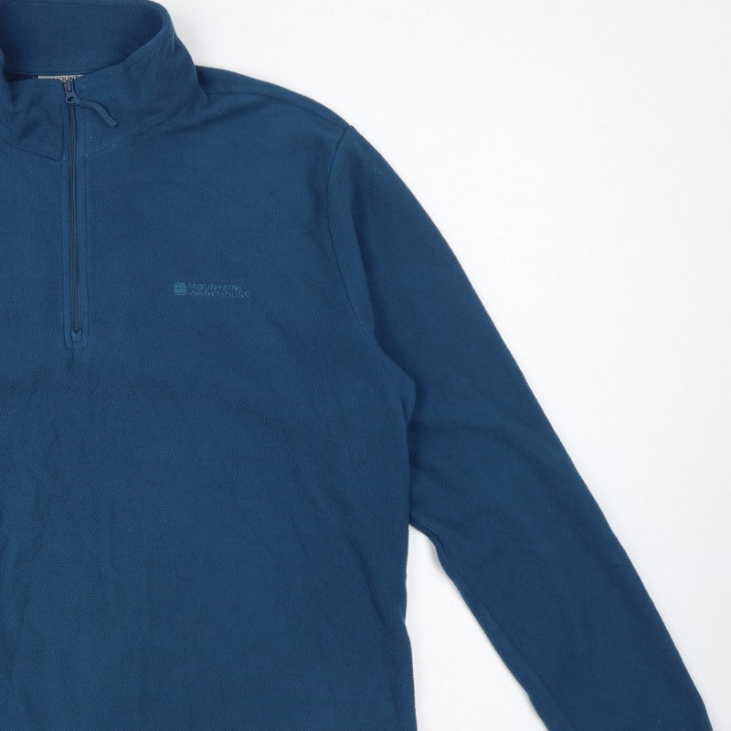 Additional view of Mountain Warehouse Men’s Blue L 1/4 Zip Fleece Sweatshirt Outdoor