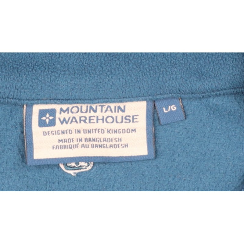 Additional view of Mountain Warehouse Men’s Blue L 1/4 Zip Fleece Sweatshirt Outdoor