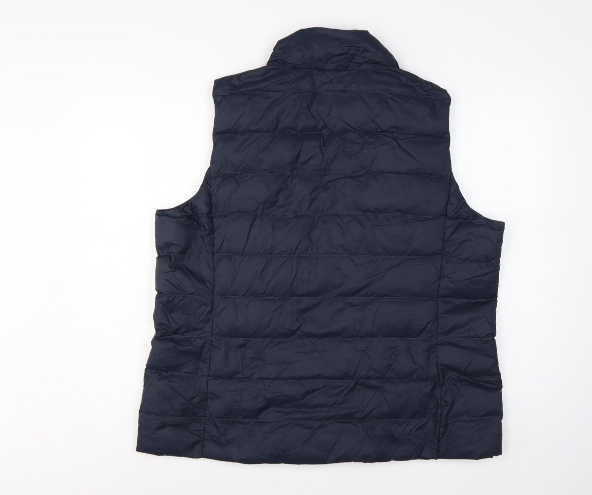 Marks and Spencer Women’s Navy Size 20 Feather Down Puffer Gilet