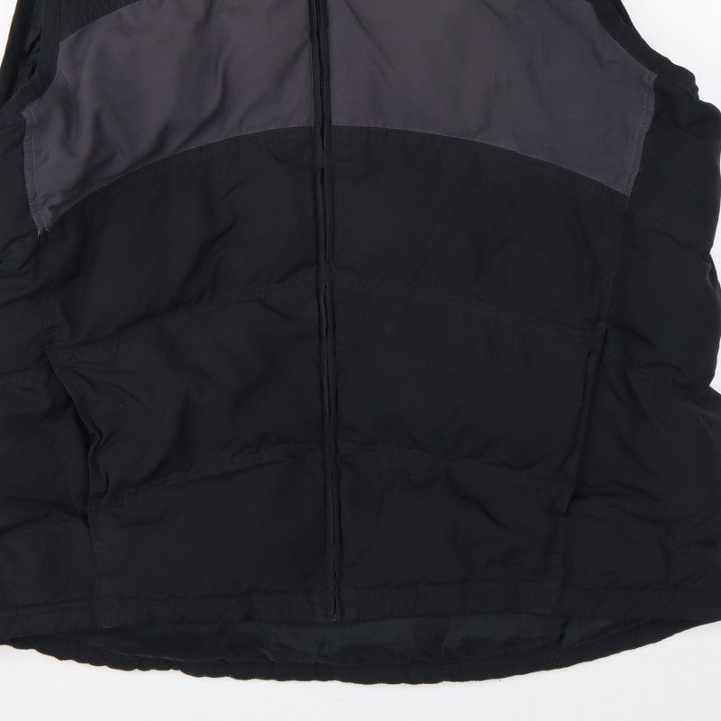 Reebok Men’s Black Grey 3XL Padded Bodywarmer Gilet Full Zip