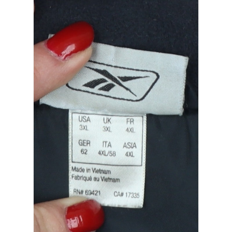 Reebok Men’s Black Grey 3XL Padded Bodywarmer Gilet Full Zip