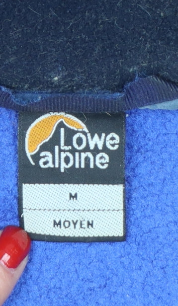 Lowe Alpine Men’s Blue Black M Moyeh Full Zip Fleece Hiking Jacket