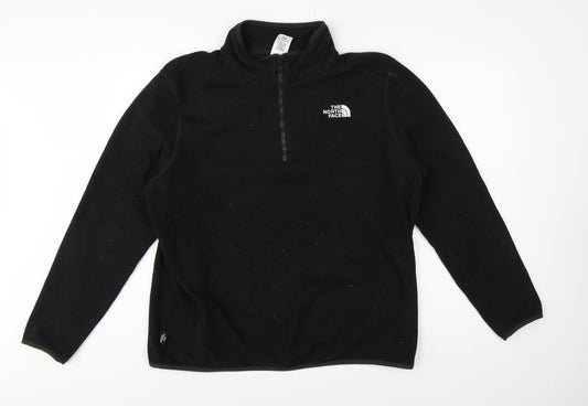The North Face Men’s Black XL 1/4 Zip Fleece Sweatshirt Logo