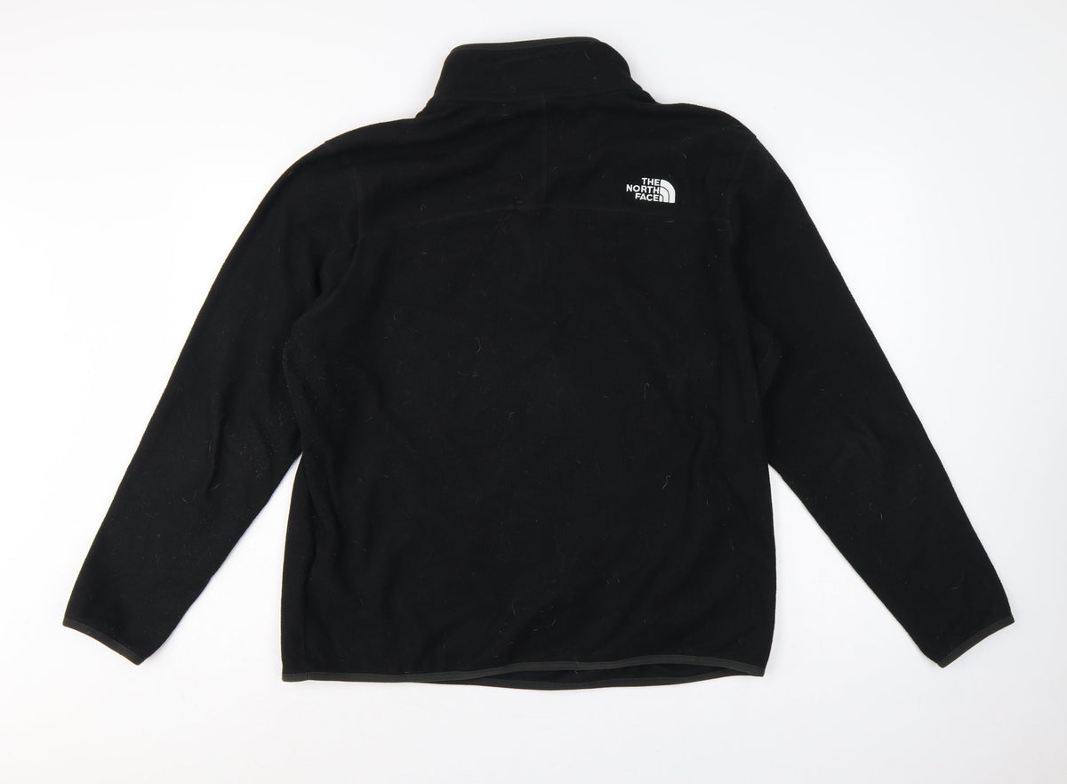 The North Face Men’s Black XL 1/4 Zip Fleece Sweatshirt Logo