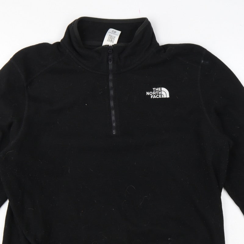 The North Face Men’s Black XL 1/4 Zip Fleece Sweatshirt Logo