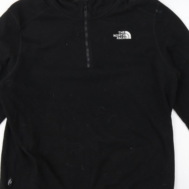 The North Face Men’s Black XL 1/4 Zip Fleece Sweatshirt Logo