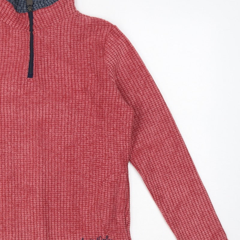 Weird Fish Women’s Red Size 10 1/4 Zip Fleece Sweatshirt