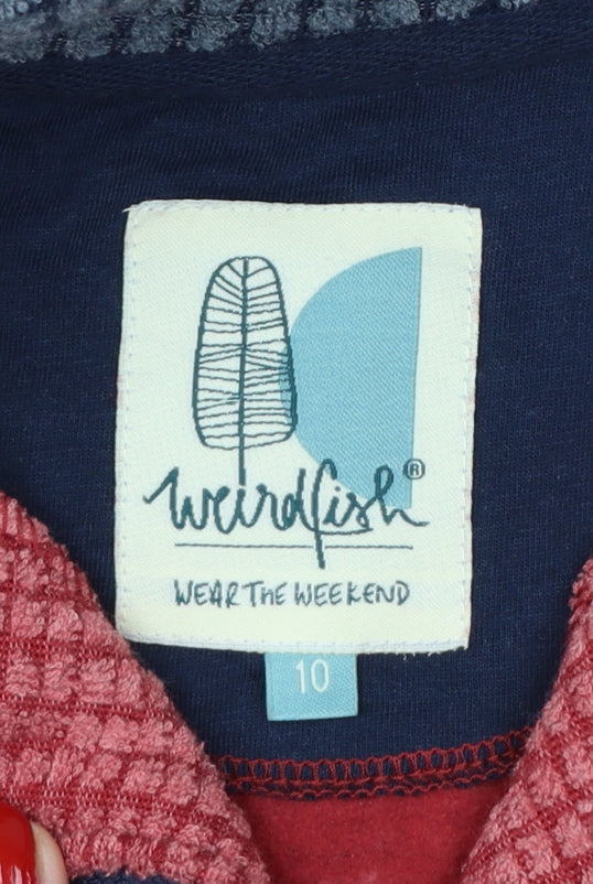 Weird Fish Women’s Red Size 10 1/4 Zip Fleece Sweatshirt