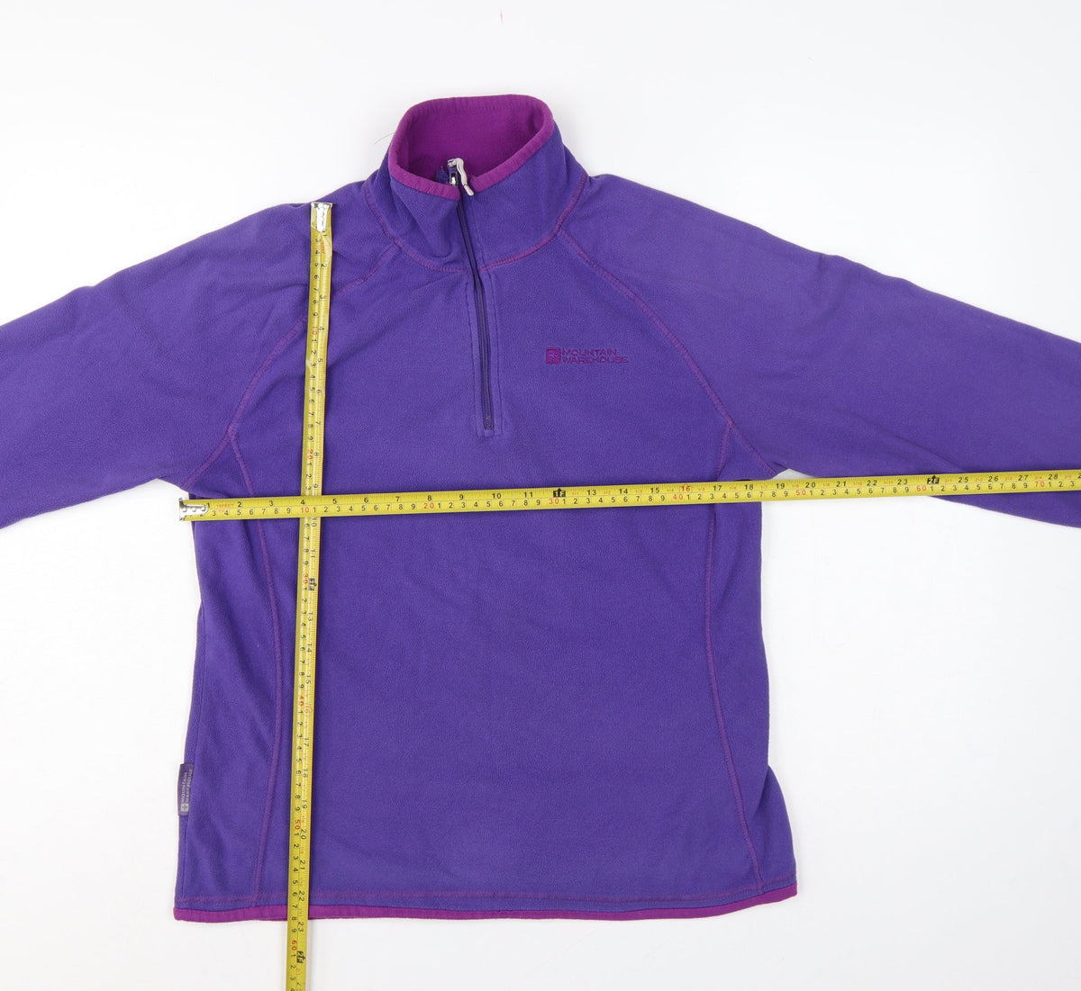 Mountain Warehouse Women’s Purple UK 12 Pullover 1/4 Zip Fleece Sweatshirt