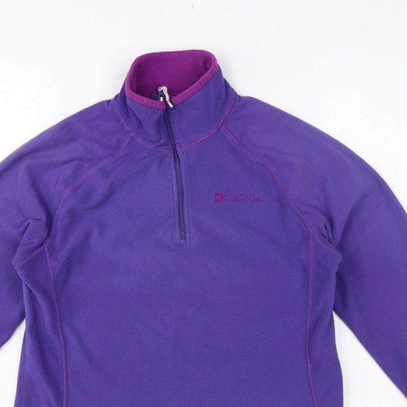 Mountain Warehouse Women’s Purple UK 12 Pullover 1/4 Zip Fleece Sweatshirt
