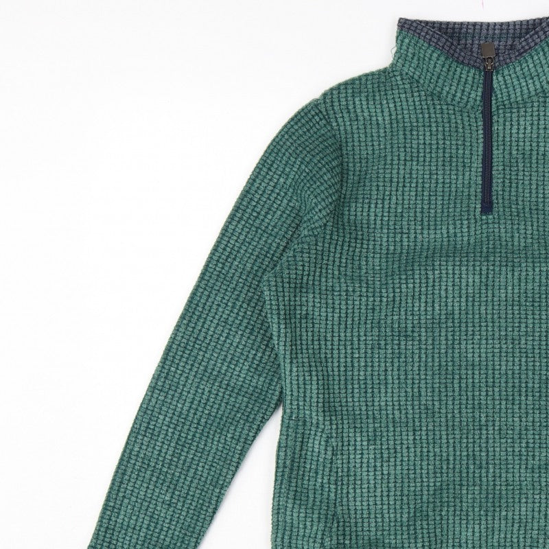 Weird Fish Women’s Green Size 10 Quarter Zip Fleece Sweatshirt