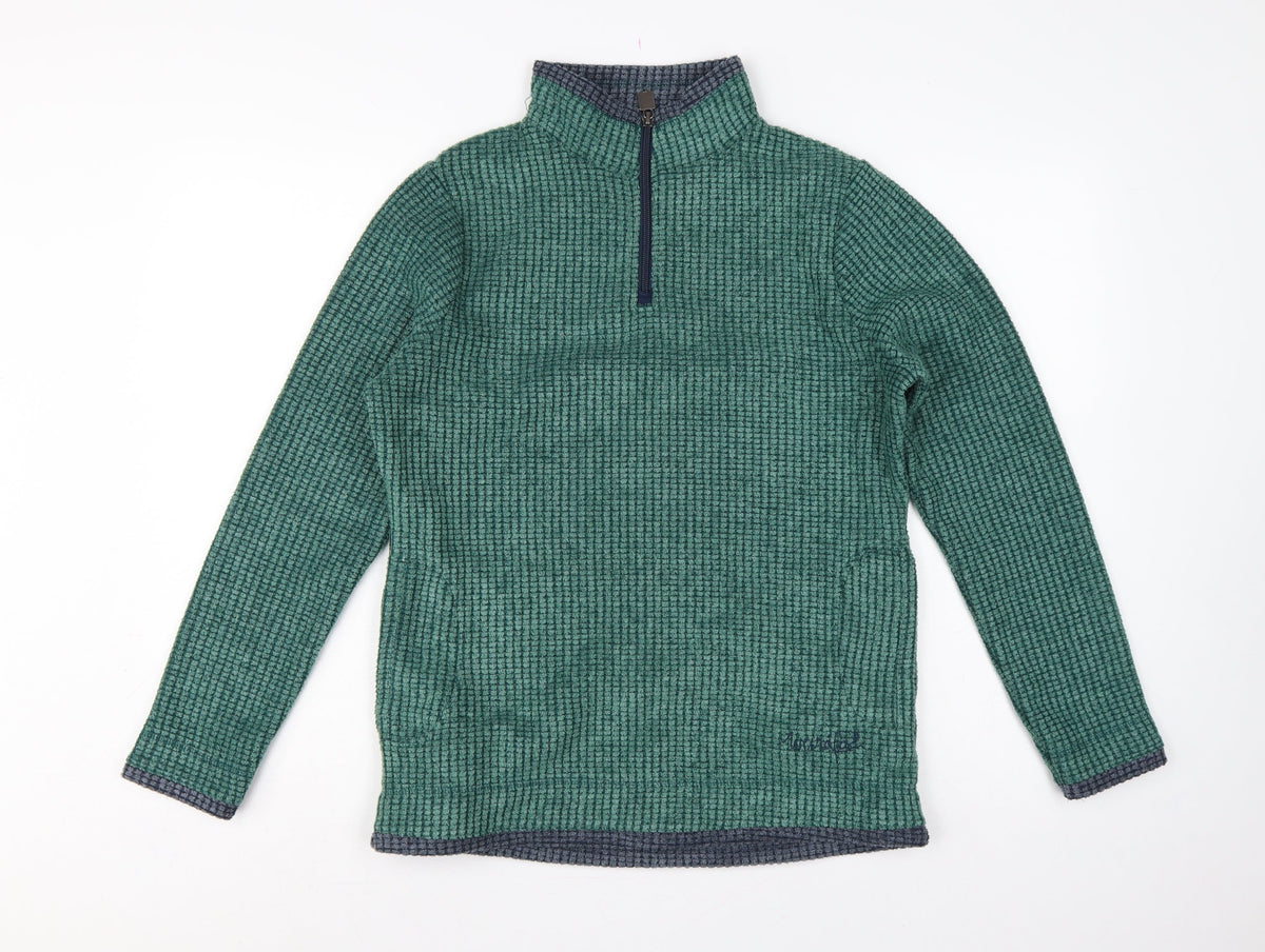 Weird Fish Women’s Green Size 10 Quarter Zip Fleece Sweatshirt