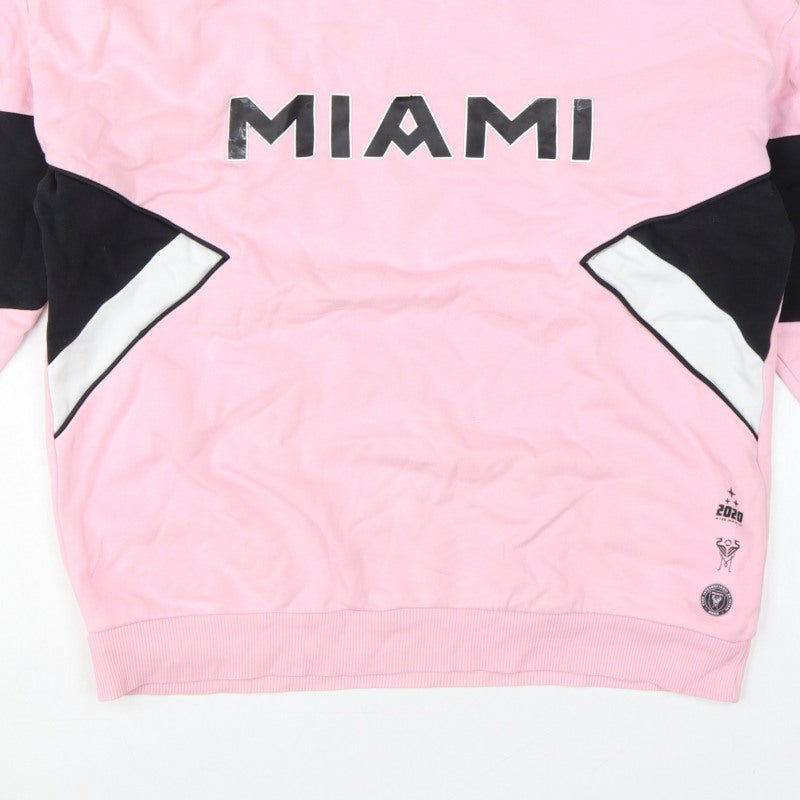 M&S Girls Pink 11-12 Years Pullover MLS Miami Colourblock Sweatshirt