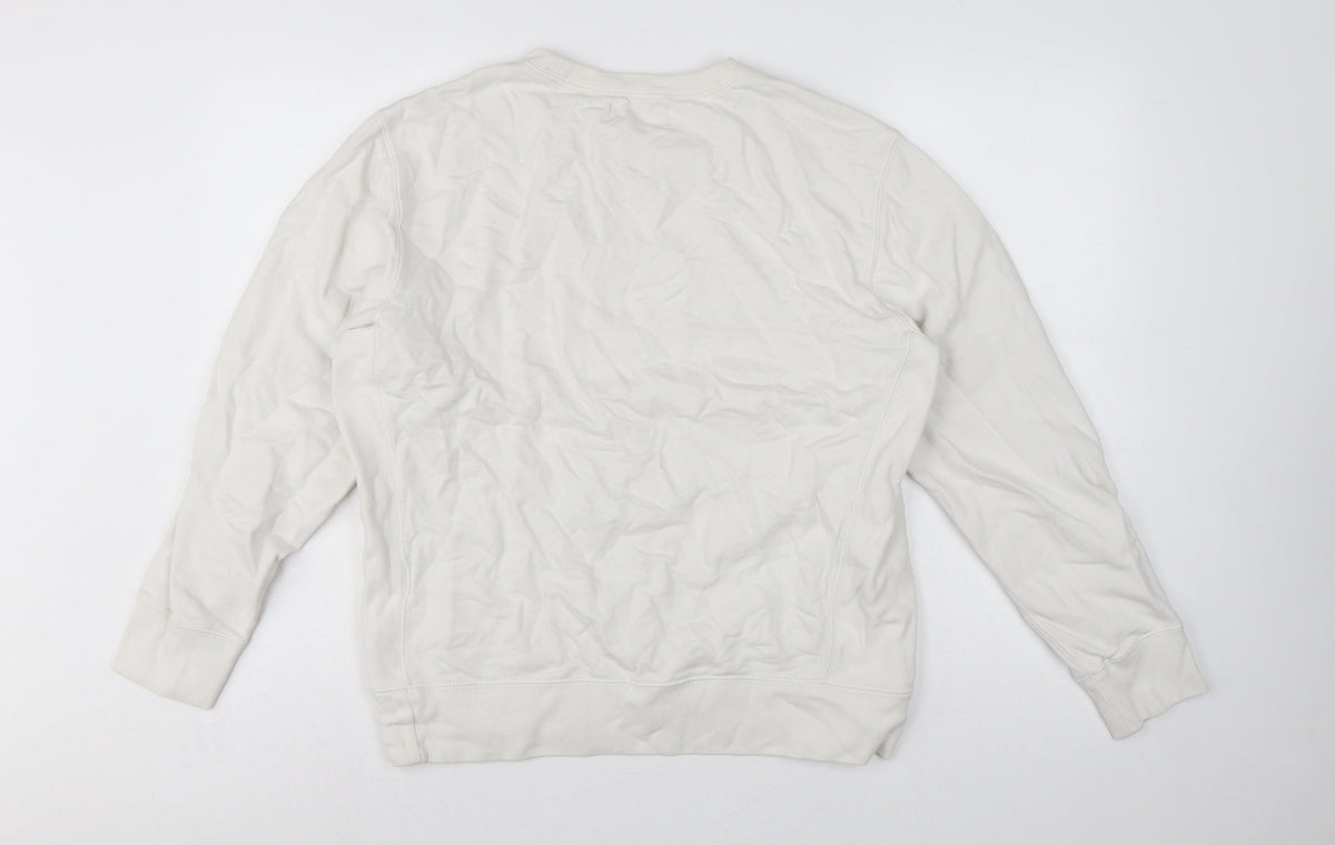 Polo Ralph Lauren Men’s White L Crew Neck Pullover Sweatshirt Logo