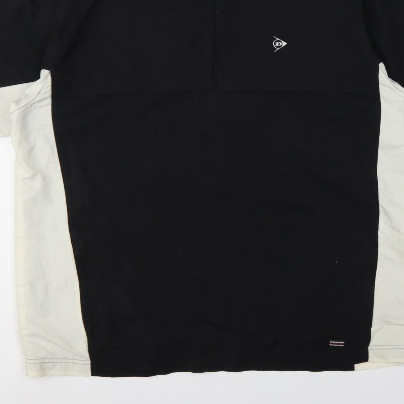 Dunlop Golf Men’s Black White XL Short Sleeve 1/2 Zip Windbreaker