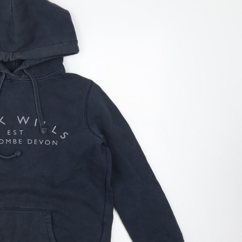 Jack Wills Women’s Navy Blue UK 10 Pullover Logo Hoodie