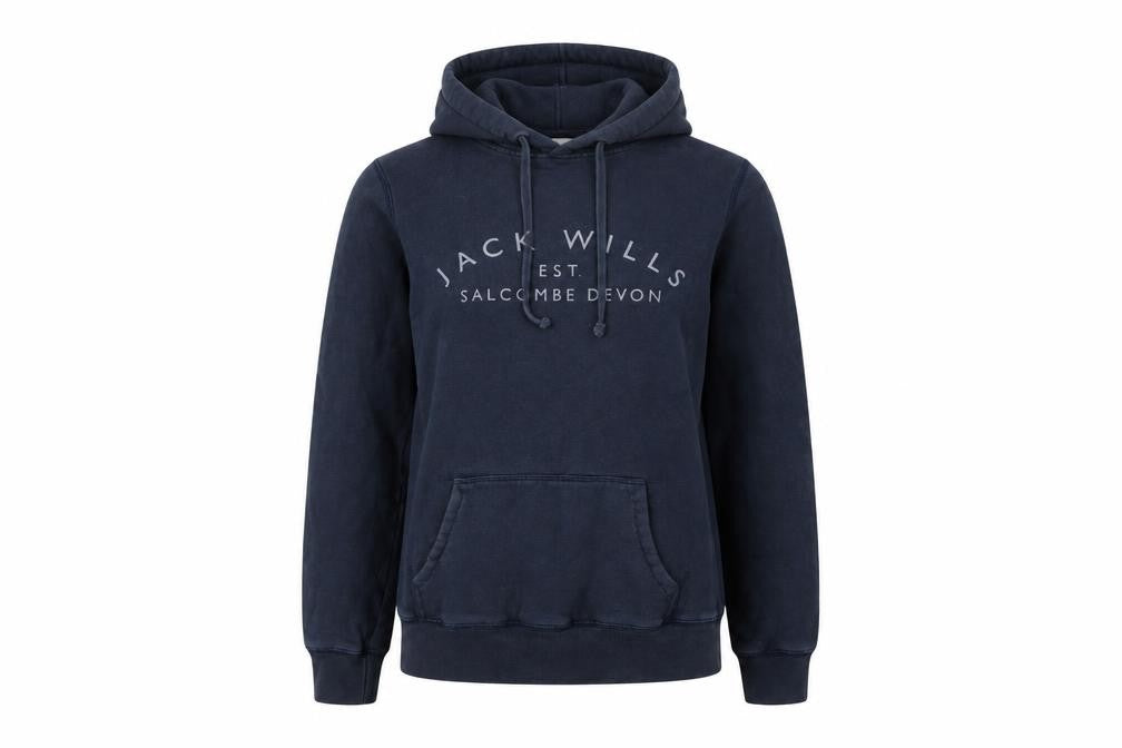 Jack Wills Women’s Navy Blue UK 10 Pullover Logo Hoodie