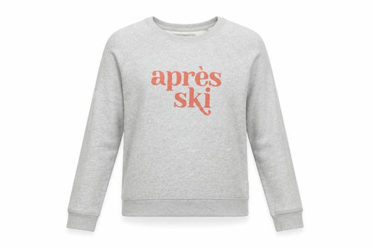 Fat Face Women’s Grey S Aprés Ski Graphic Pullover Sweatshirt