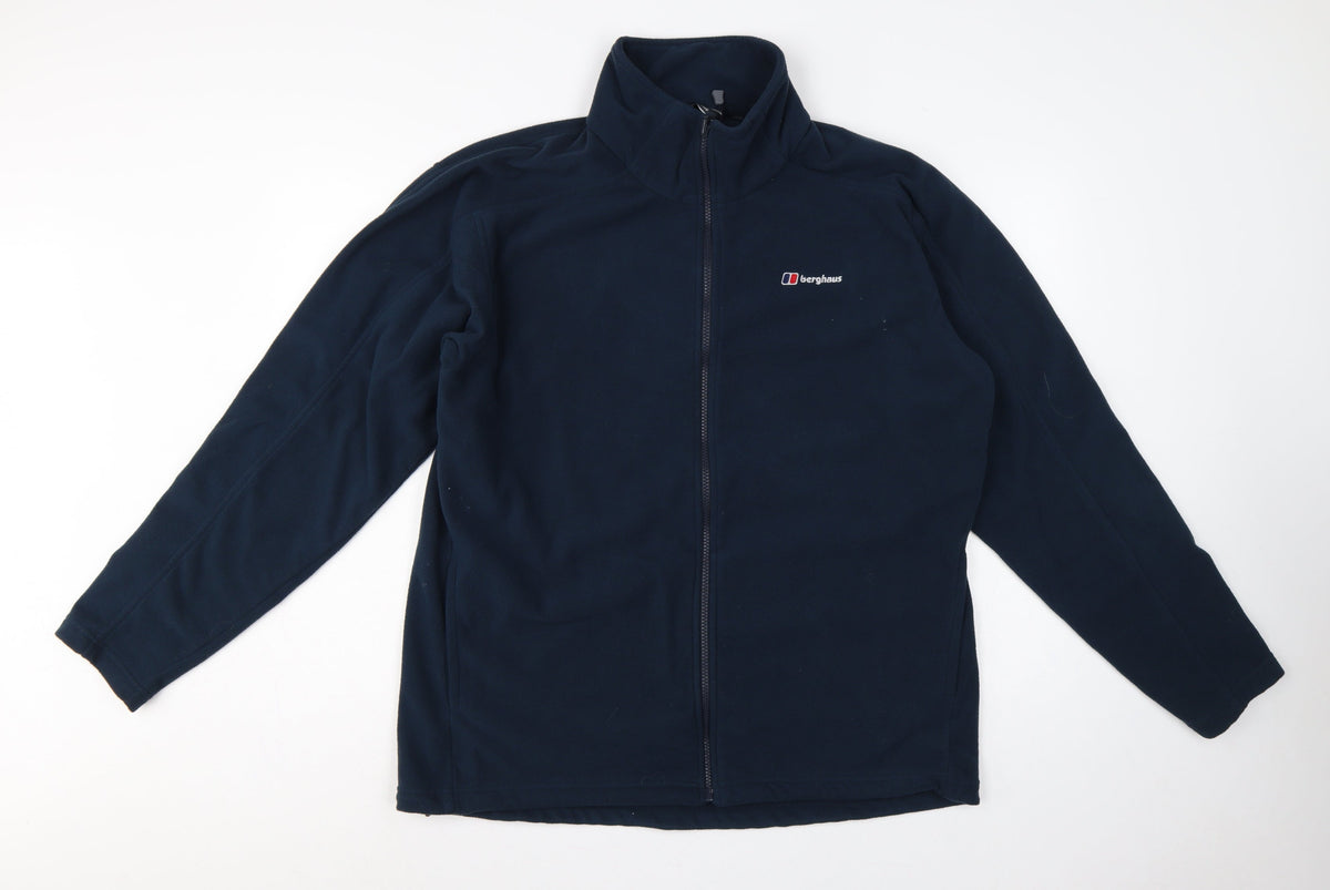 Berghaus Men's Navy Blue XL Fleece Full Zip Outdoor Jacket