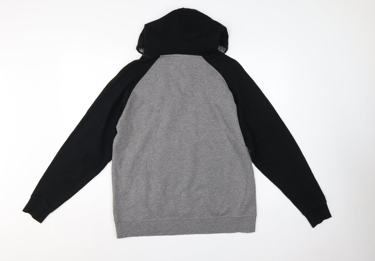 Maverick Logan Paul Men's Grey Black S Eagle Graphic Pullover Hoodie