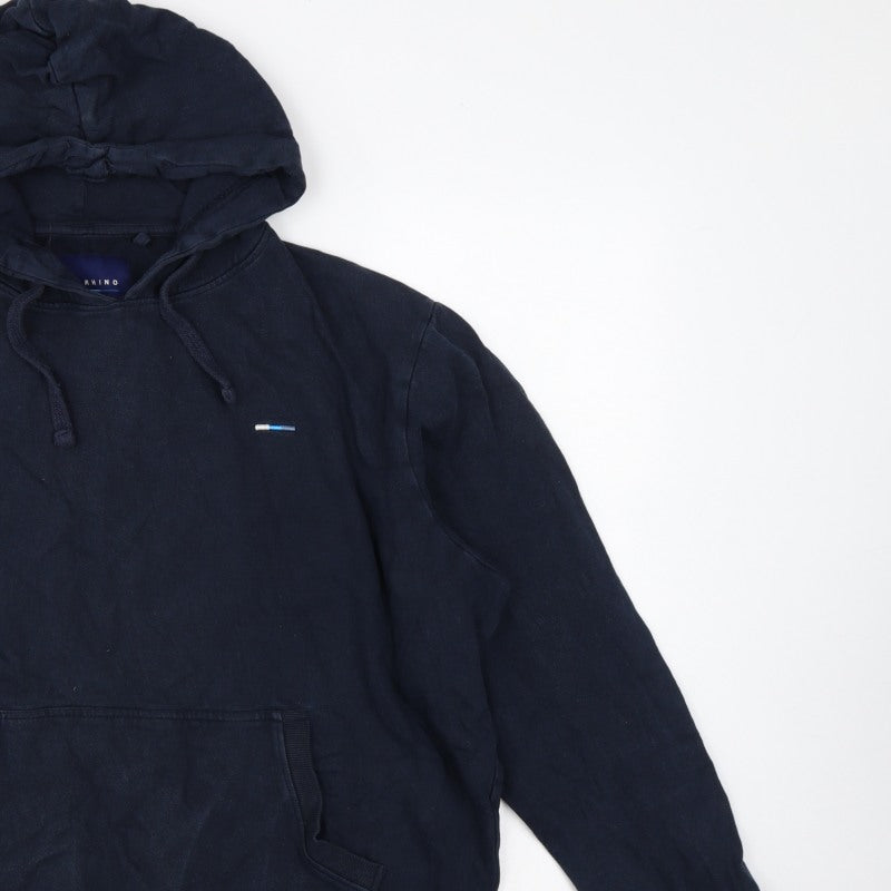 Additional view of BadRhino Men’s Blue XL Pullover Hoodie Hooded Fleece Pockets