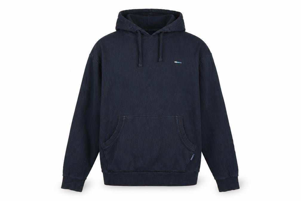 Front view of BadRhino Men’s Blue XL Pullover Hoodie Hooded Fleece Pockets