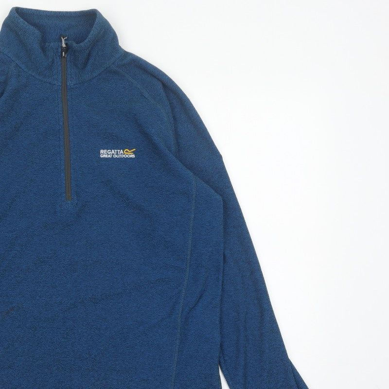 Regatta Men’s Blue L 1/2 Zip Pullover Fleece Sweatshirt