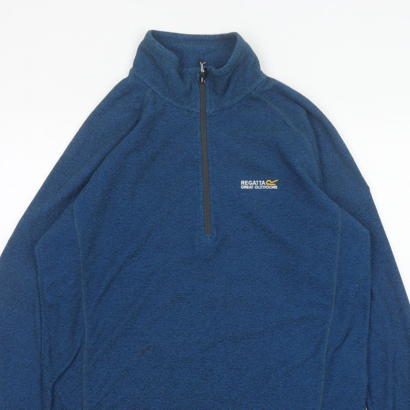 Regatta Men’s Blue L 1/2 Zip Pullover Fleece Sweatshirt