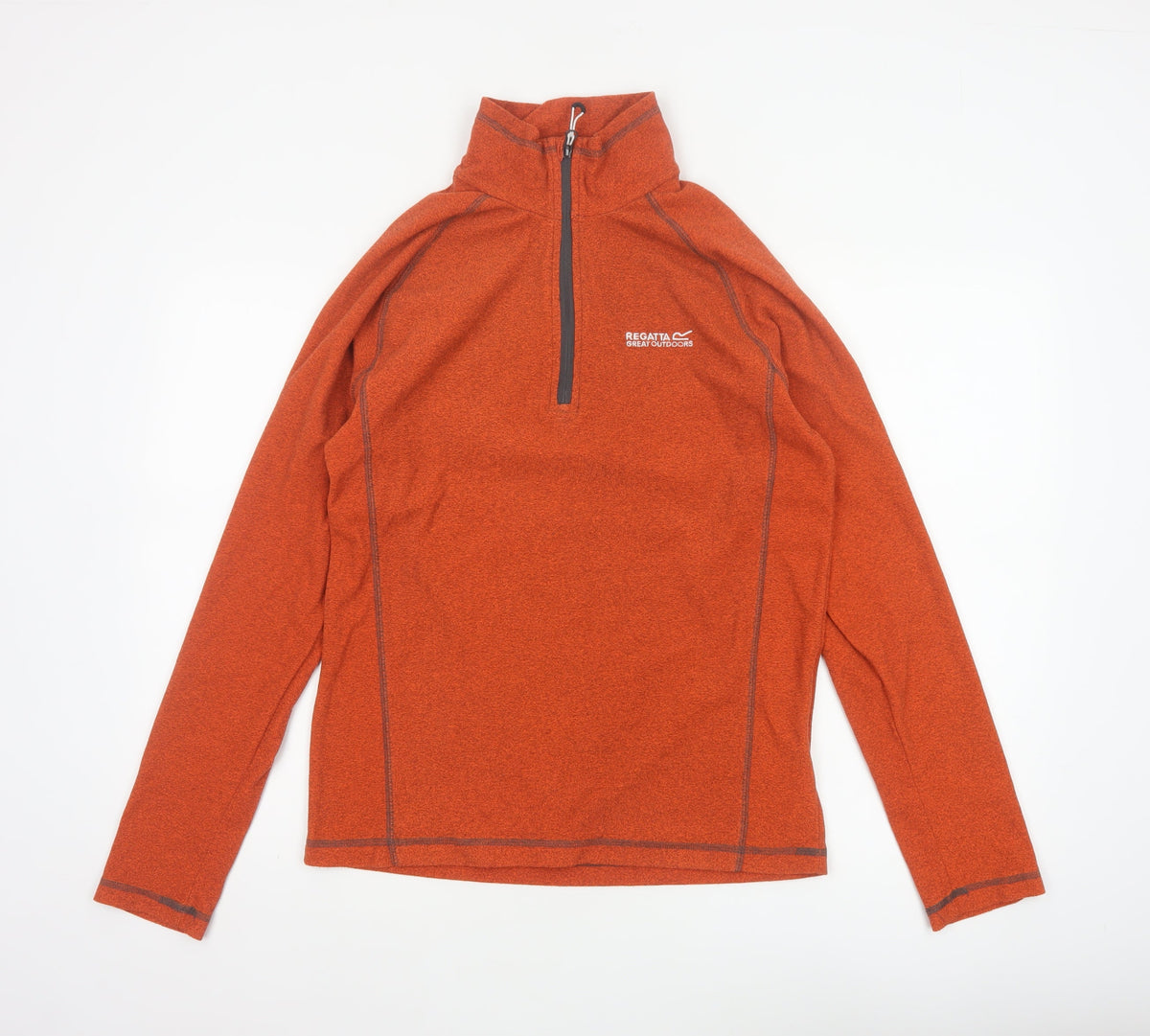 Regatta Men's Orange S Half Zip Fleece Sweatshirt Outdoor Hiking