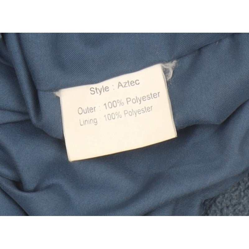 Outdoor Scene Men's Blue M Fleece Full Zip Aztec Jacket