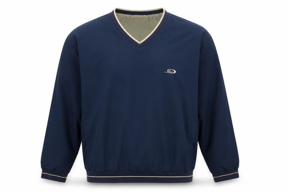 Crane Sports Men’s Blue XL V-Neck Lined Pullover Sweatshirt