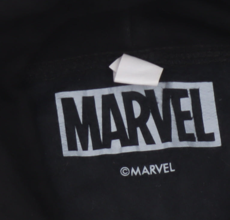 Marvel Men Black M Black Panther Wakanda Forever Pullover Hoodie