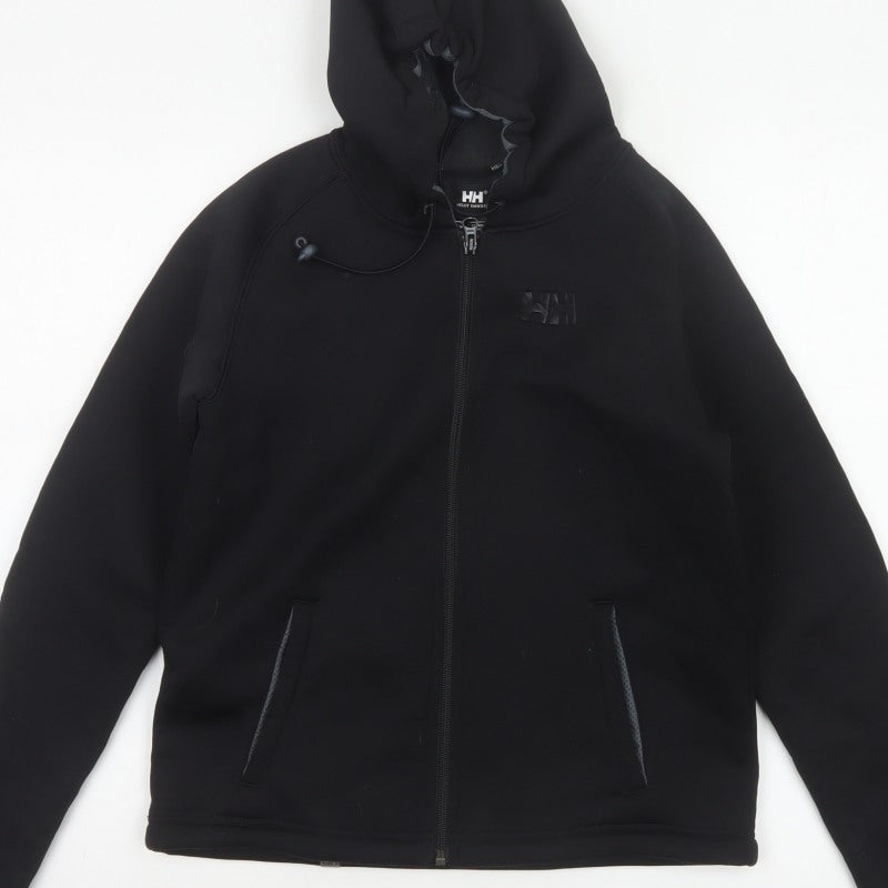 Helly Hansen Boys Black 14 Years Full Zip Softshell Hooded Hoodie 164cm