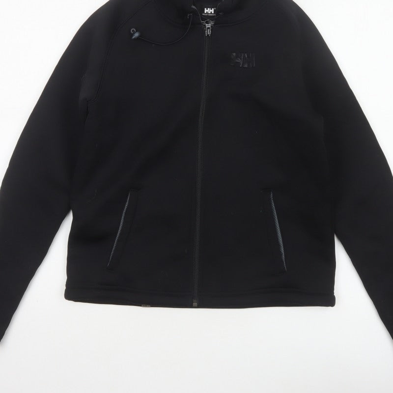 Helly Hansen Boys Black 14 Years Full Zip Softshell Hooded Hoodie 164cm