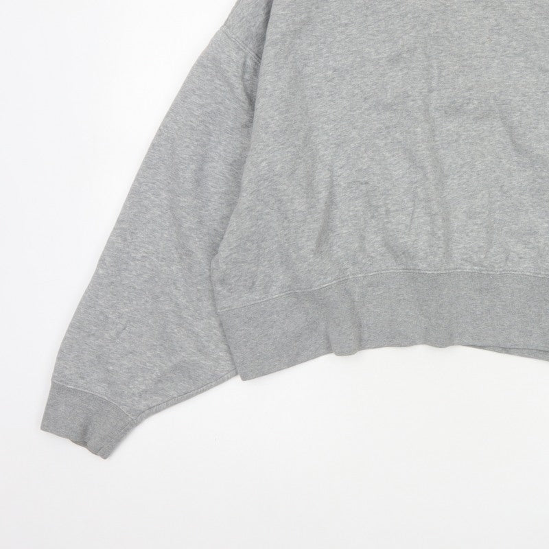 Nike Women’s Grey M Logo Crew Neck Pullover Sweatshirt Fleece