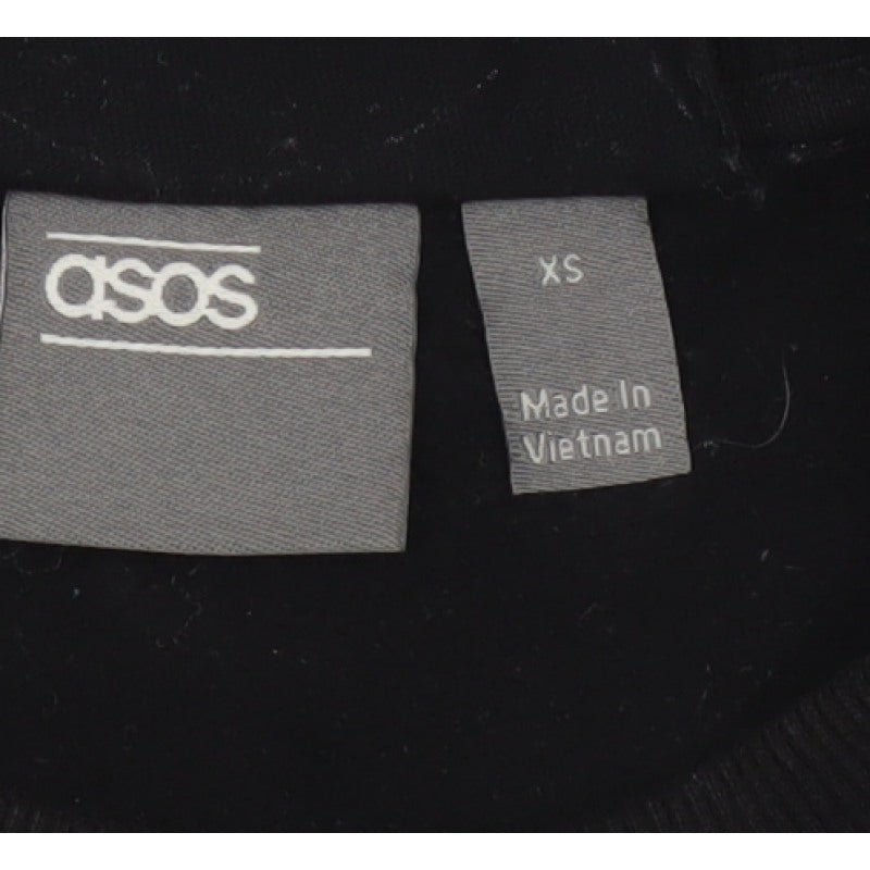 ASOS Men’s Black XS NASA Hubble Graphic Print Crew Neck Sweatshirt