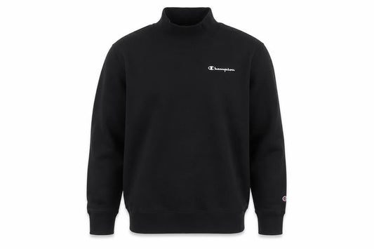 Champion Men’s Black M High Neck Logo Pullover Sweatshirt
