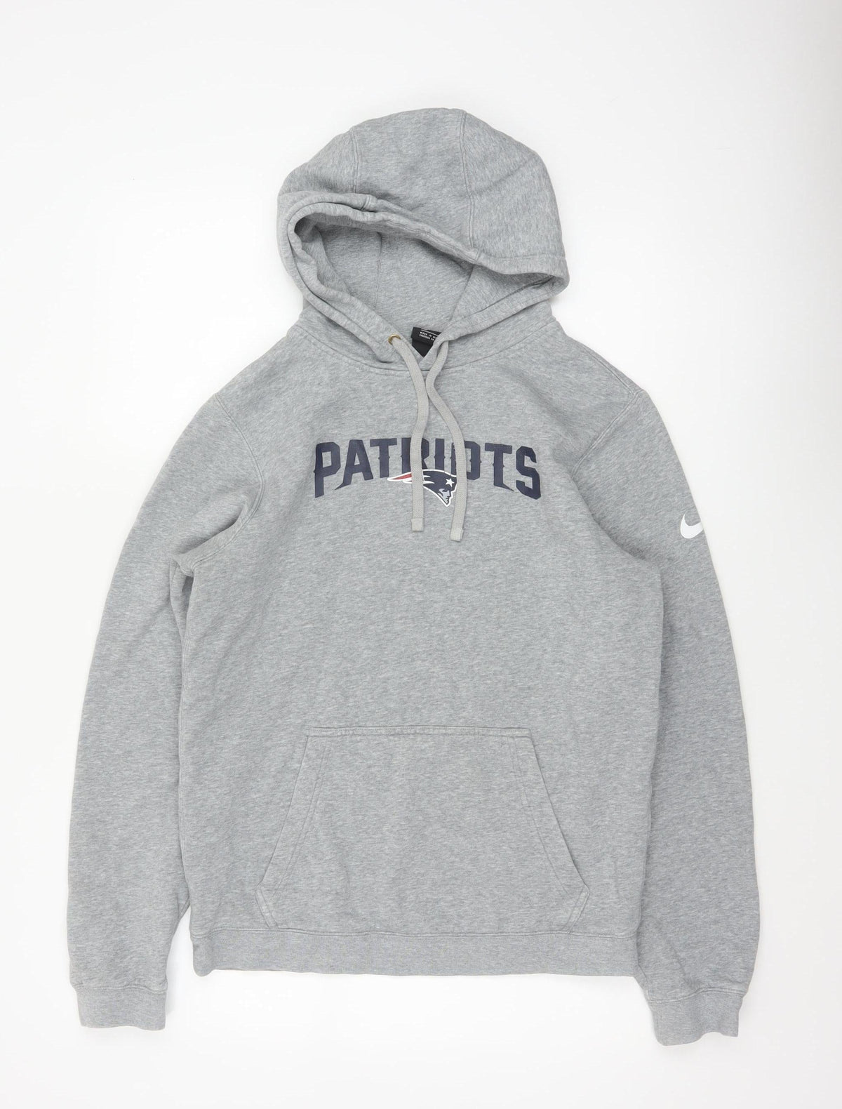 Nike Men’s Grey S New England Patriots NFL Pullover Hoodie