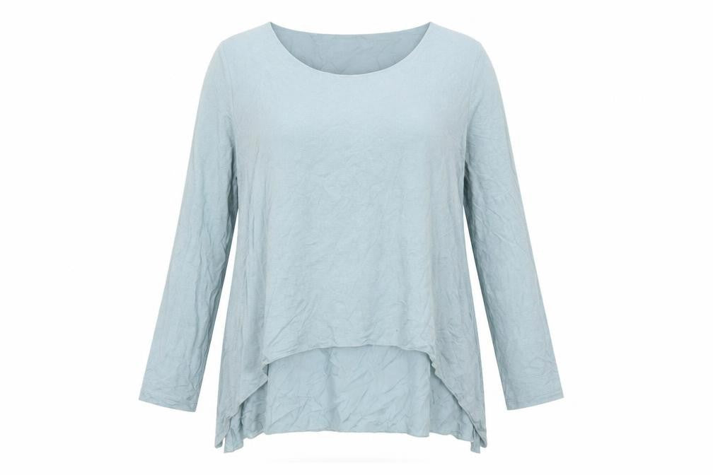 Phase Eight Women Blue Size 12 Layered Tunic Long Sleeve Viscose Blouse
