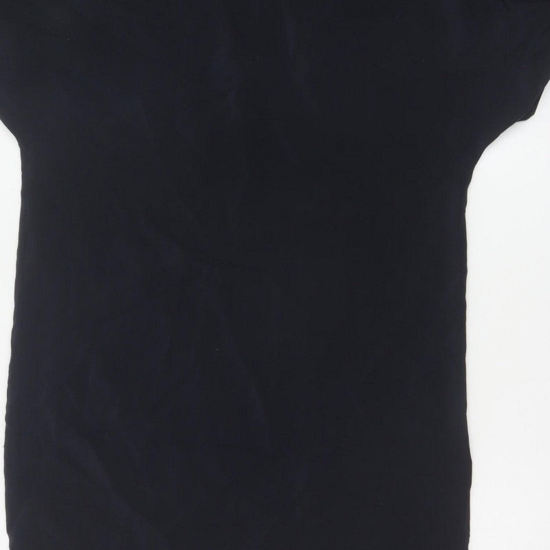 COS Women Black UK 8 Knee Length Sheath Dolman Sleeve Dress