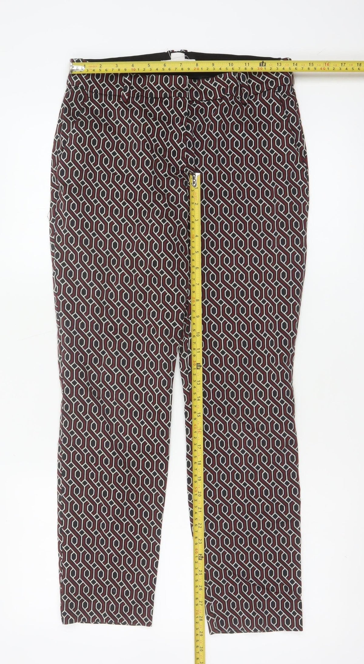 GP & J Baker x H&M Women Multicoloured UK 10 Geometric Trousers