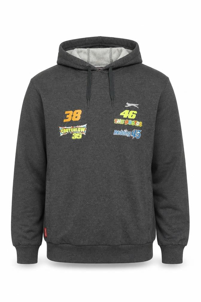 Slazenger Men’s Grey L Pullover Hoodie MotoGP Silverstone 2015 Racing
