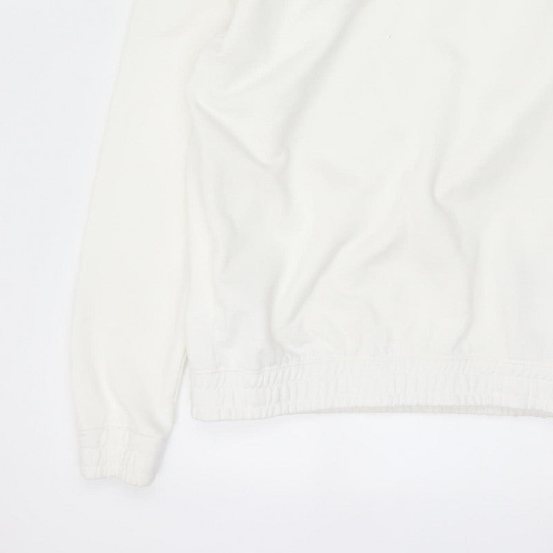 Soul Star Men’s White M Pullover Hoodie Logo Drawstring Pocket