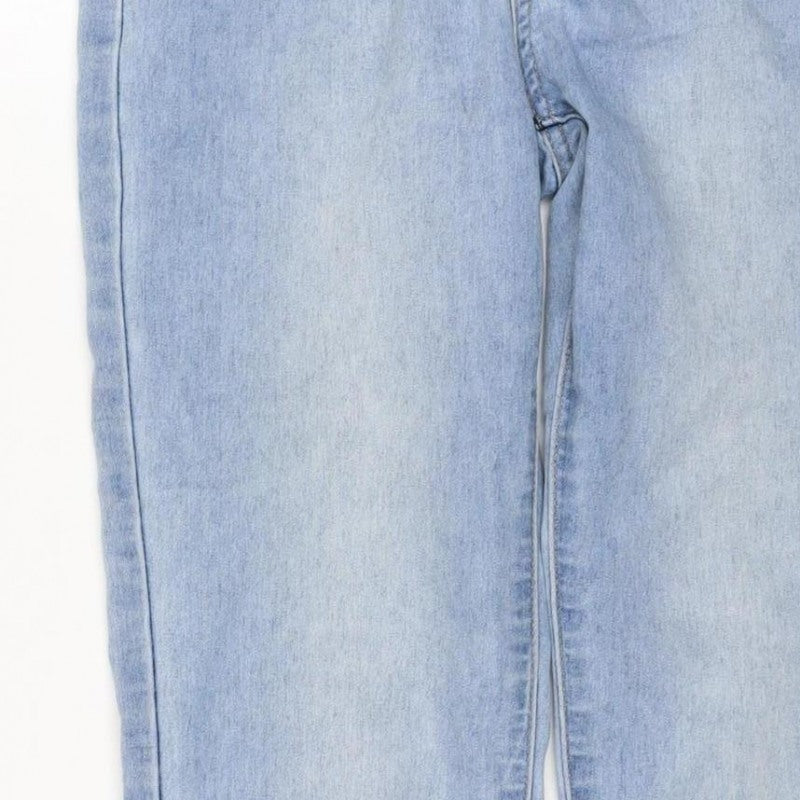 Boohoo Blue Women’s UK 6 Light Wash Skinny Stretch Jeans