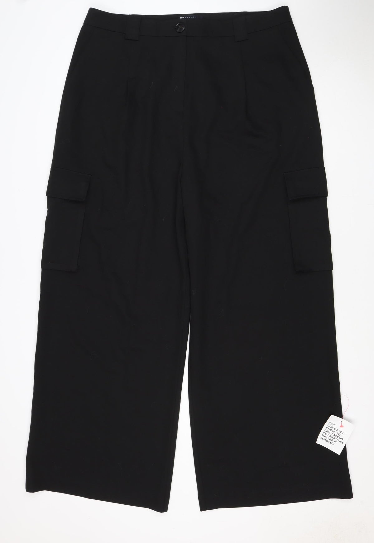 COS Women’s Black UK 18 Wide-Leg Tailored Trousers