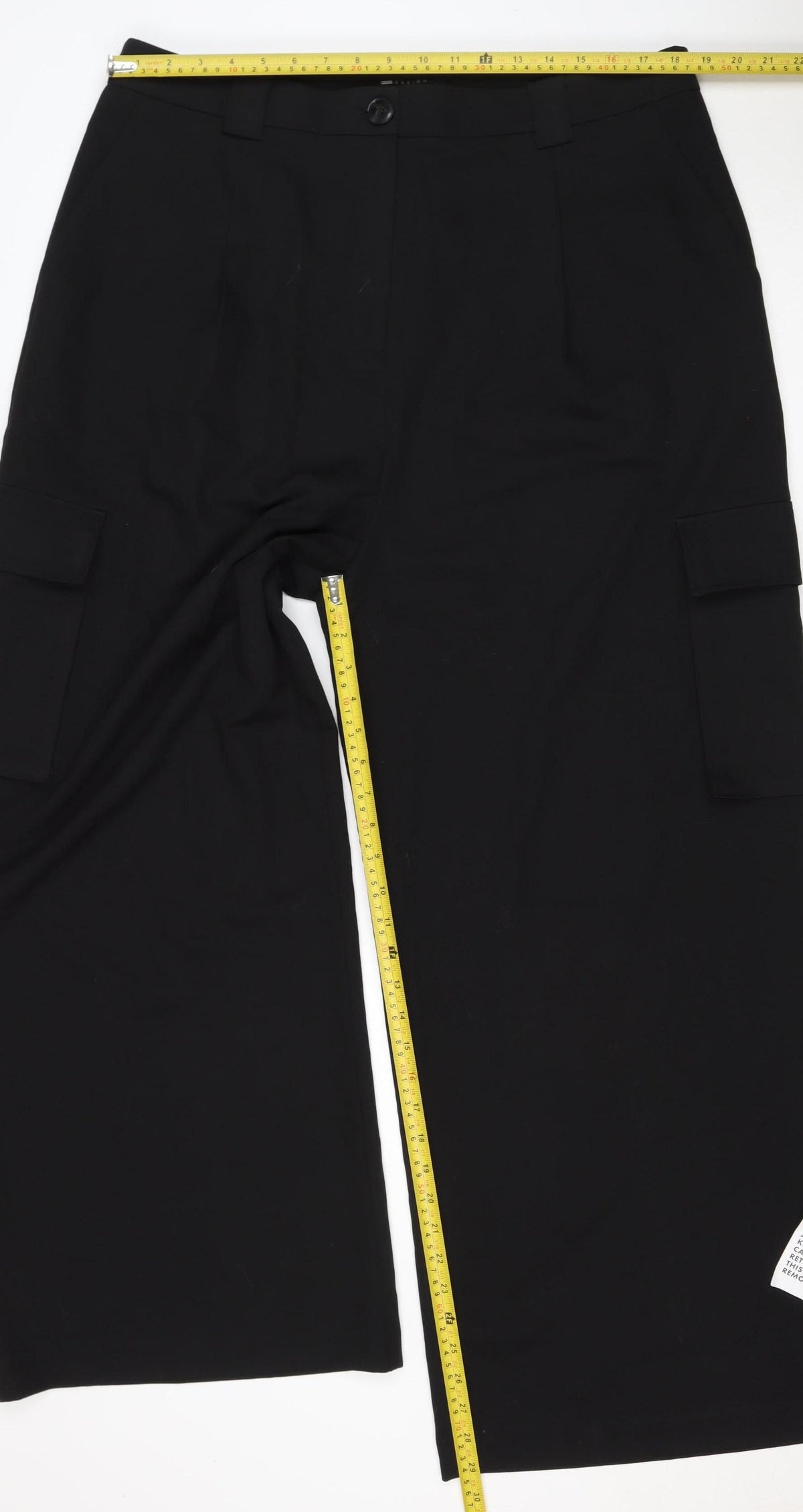 COS Women’s Black UK 18 Wide-Leg Tailored Trousers