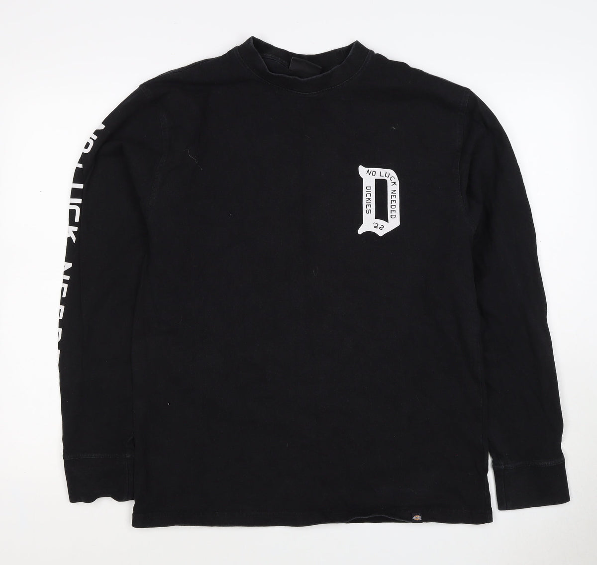 Dickies Men’s Black Medium Graphic Logo Pullover Sweatshirt