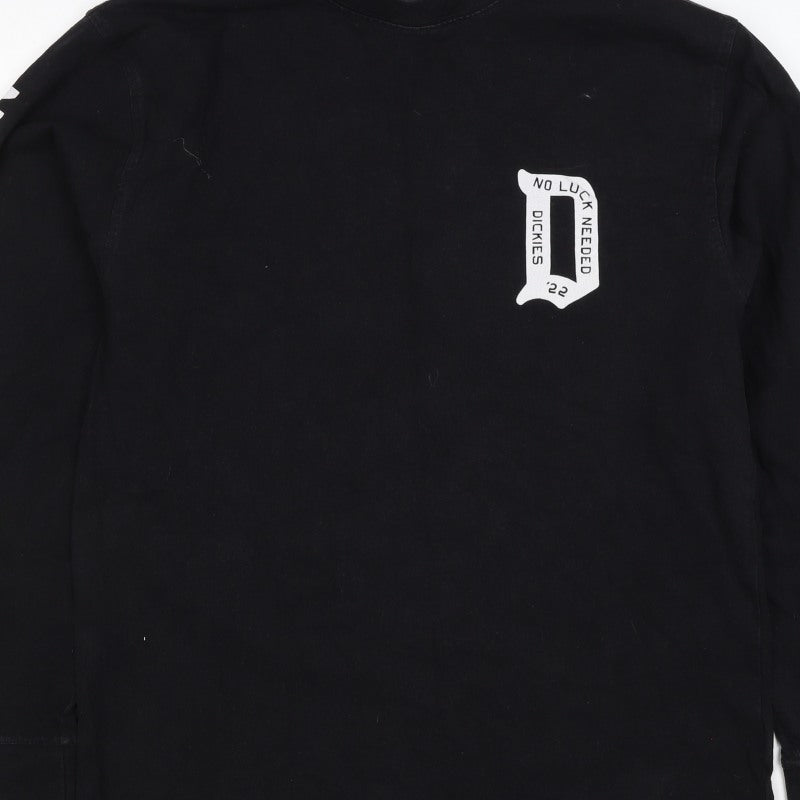 Dickies Men’s Black Medium Graphic Logo Pullover Sweatshirt
